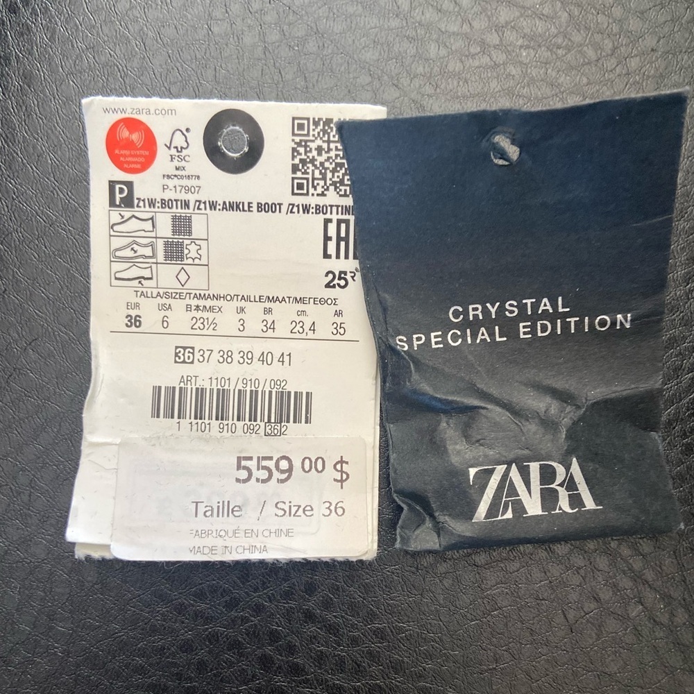 Zara Crystal Heeled Ankle Boots - Special Edition - Picture 8 of 9